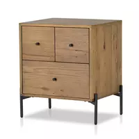 Eaton Nightstand Amber Oak Resin Four Hands