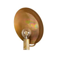 Four Hands Sunset Sconce - Burnished Brass - Clear Ribbon Glass