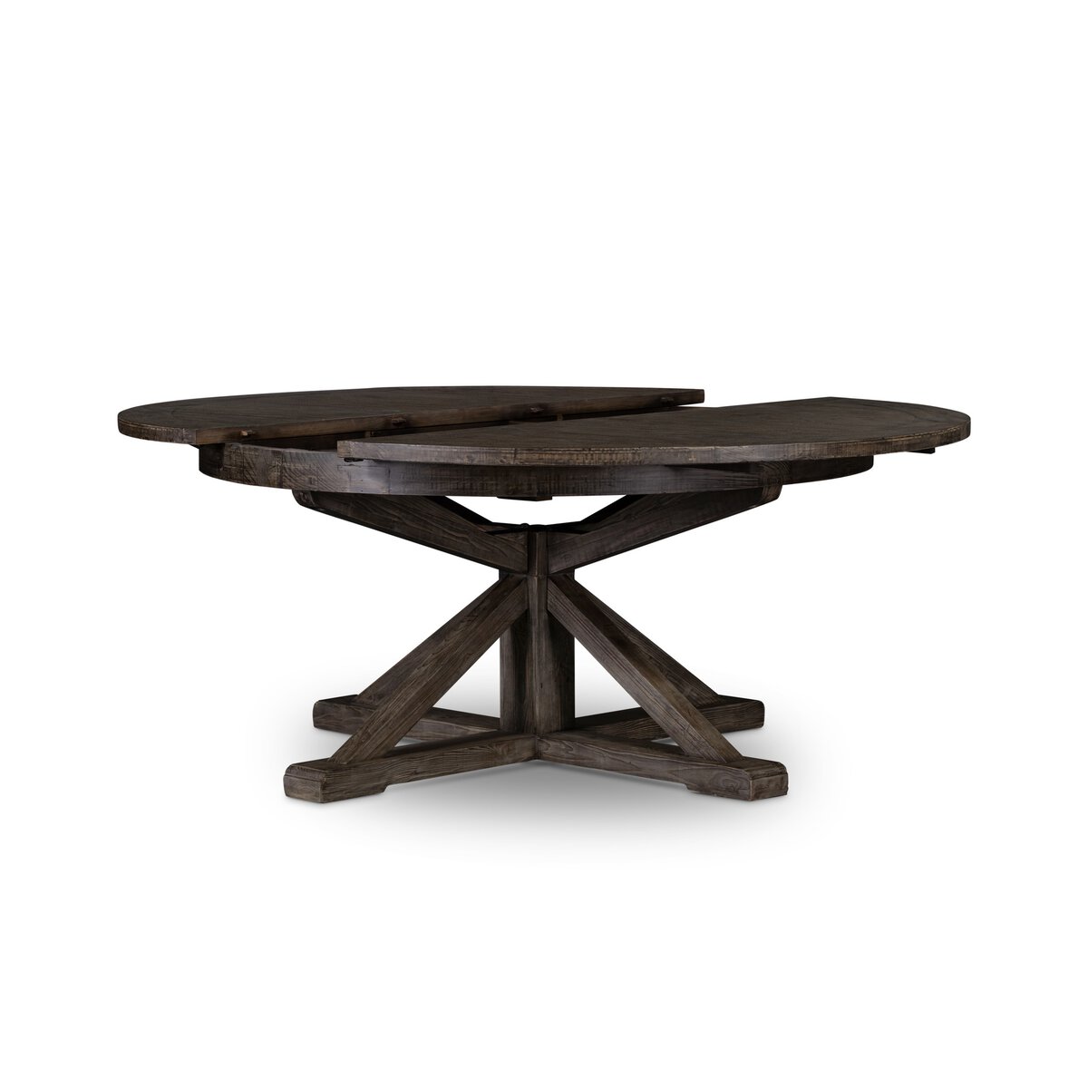 Cintra Extension Dining Table Rustic Black Olive Four Hands