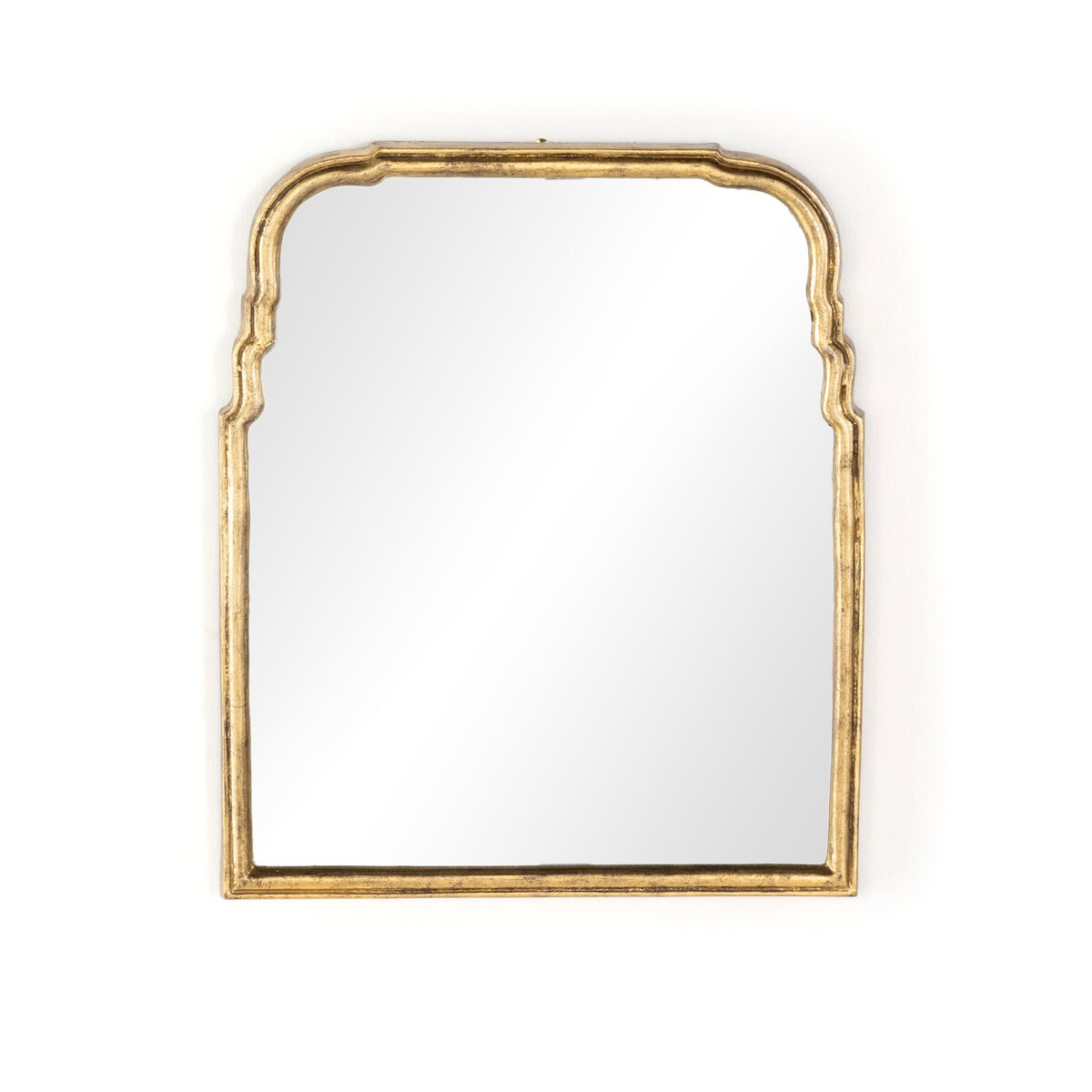 【美品】 Gold Antiqued Mirror Loire Leaf Hands Four Donruss