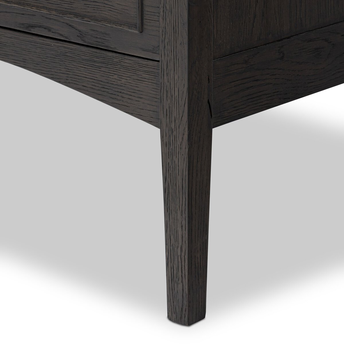 Maggie Nightstand Smoked Black Oak Veneer Four Hands