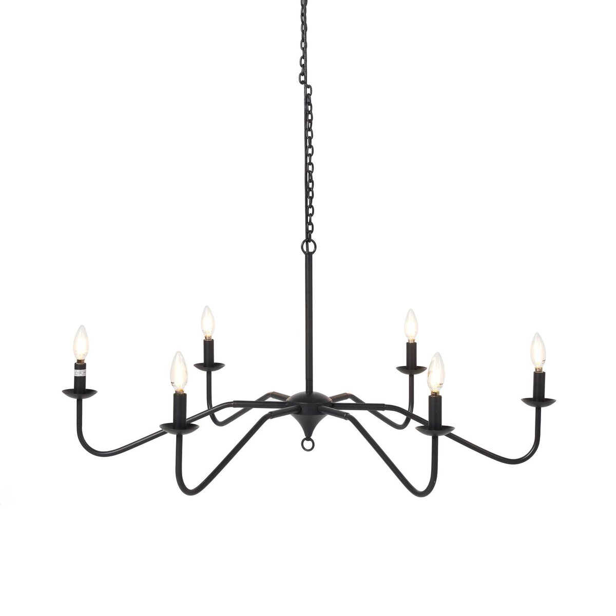 Edlyn Chandelier Antiqued Iron Four Hands