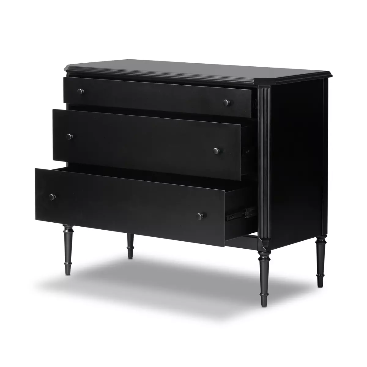 Lendon 3 Drawer Dresser Black Four Hands