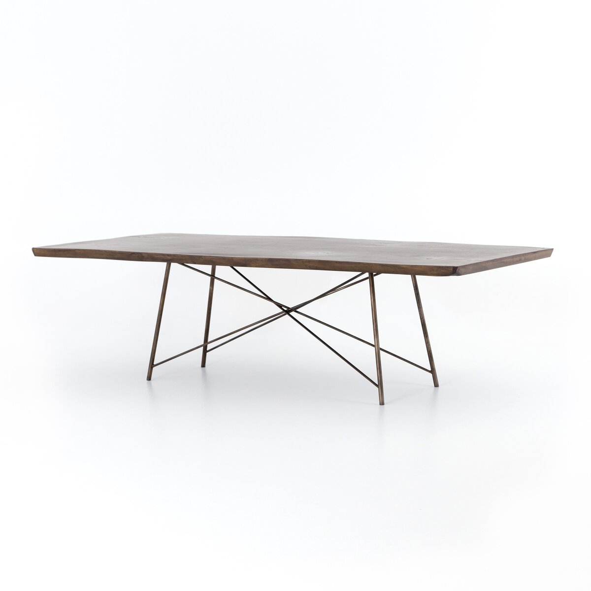 Rocky 101 Dining Table Smoked Saman Four Hands