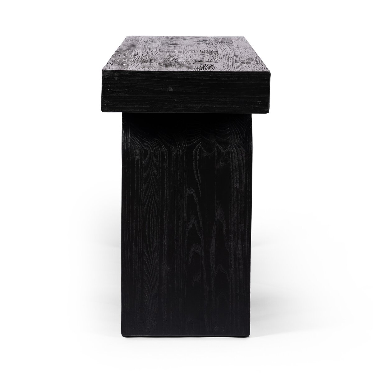 Keane Console Table Reclaimed Black Elm Four Hands