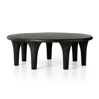 Kelden Coffee Table - Brutalist Black Metal Design