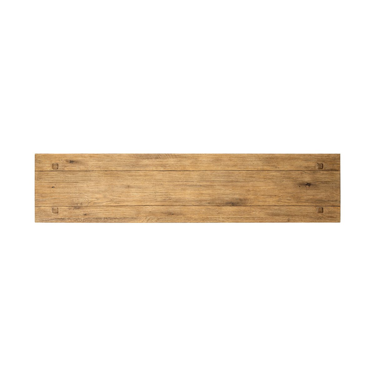 Zeno Console Table Distressed Blonde Oak Veneer Four Hands