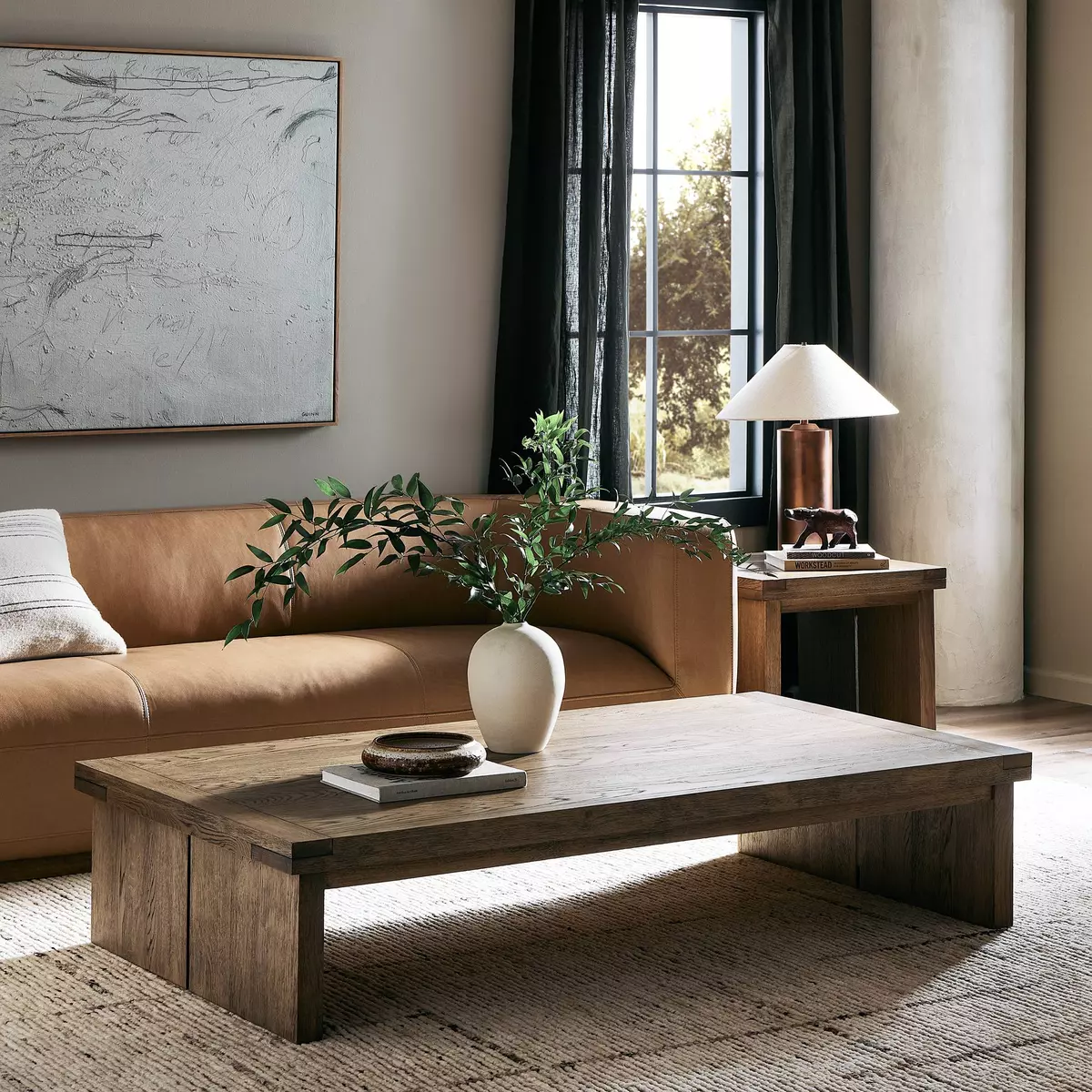 Restoration hardware reclaimed russian deals oak coffee table