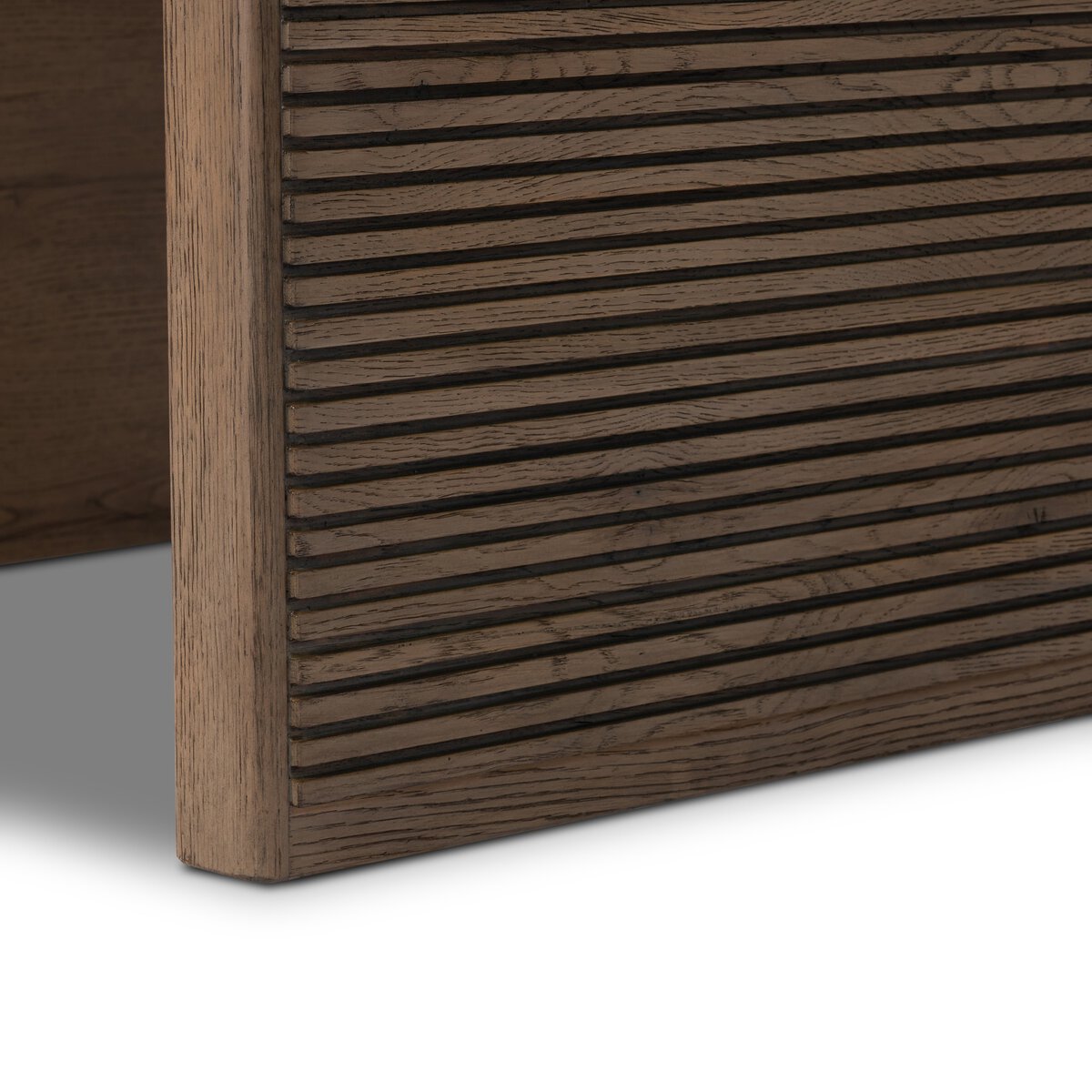 Leo End Table Rustic Grey Four Hands