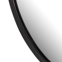 Hyde Round Mirror Black Aluminum Four Hands