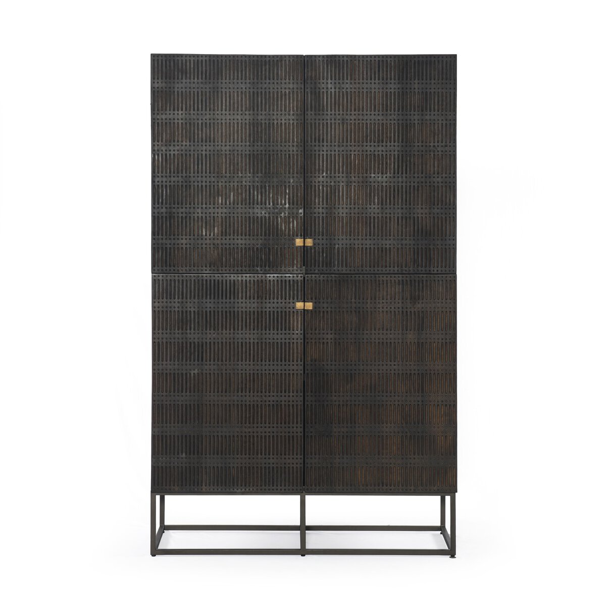 Kelby Cabinet Carved Vintage Brown Four Hands