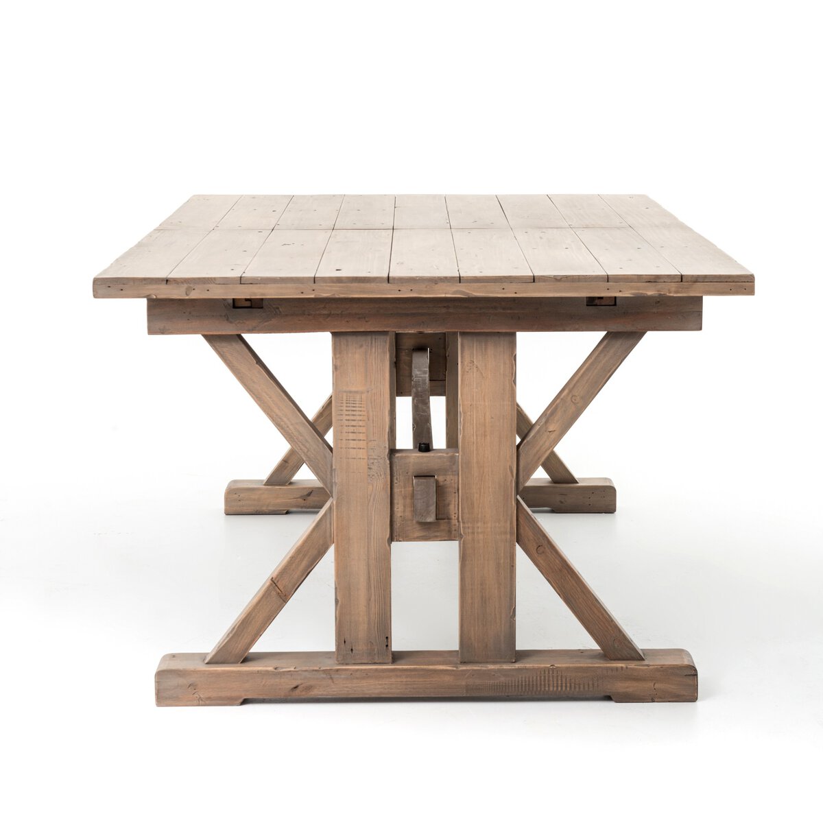 Tuscanspring Ext Dining Table 72 96 Sundried Wheat Four Hands