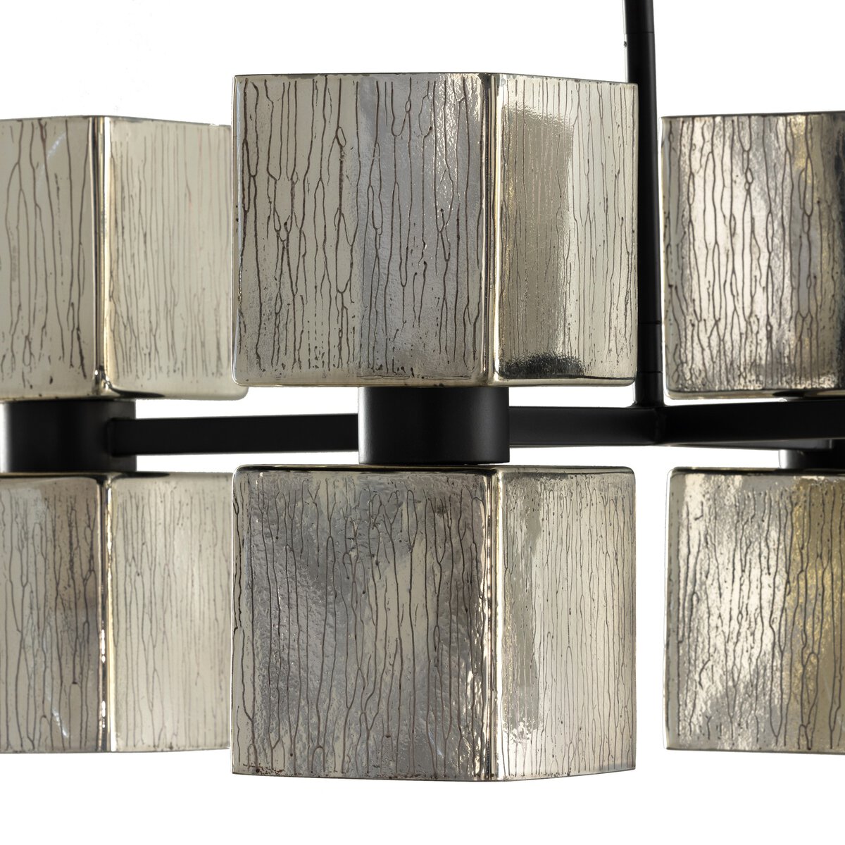 Ava Linear Chandelier Antiqued Iron Four Hands