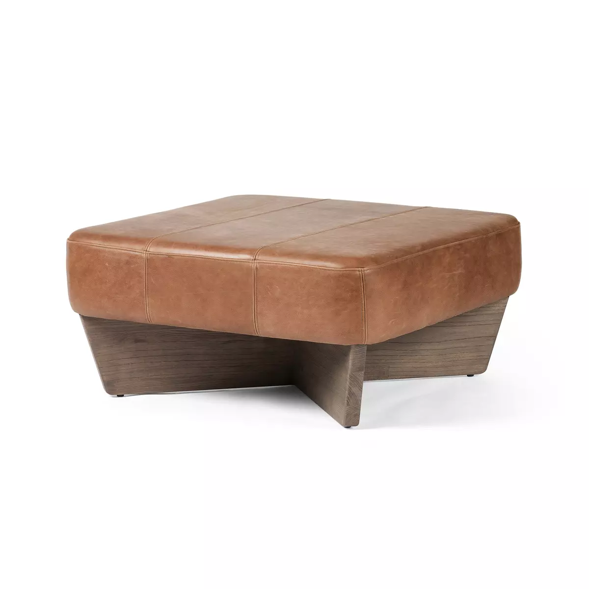 Cognac ottoman outlet