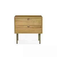 Carlisle Bedside Table, Carrara Marble