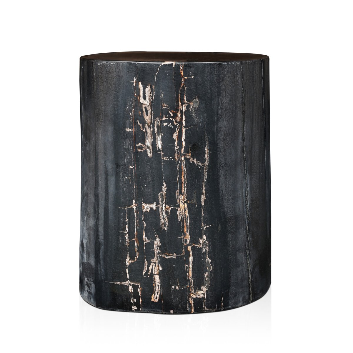 Kos End Table Dark Petrified Wood Four Hands