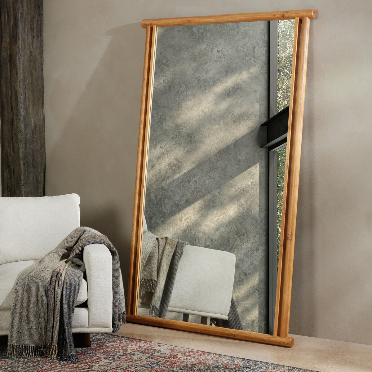 Yoku Grand Mirror Natural Oak Four Hands