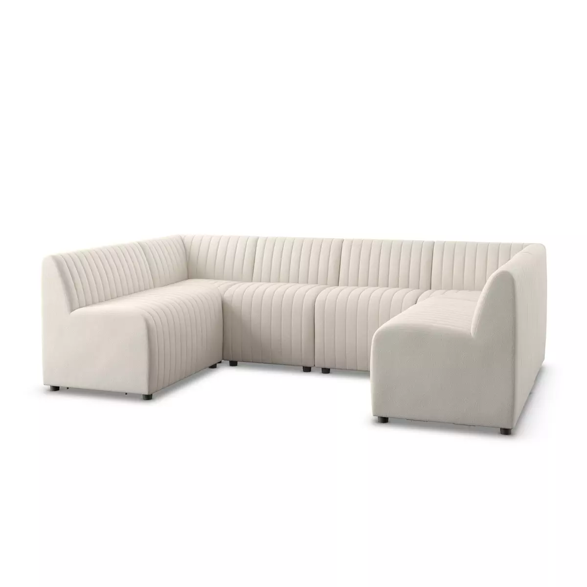 Augustine Dining Banquette, U Shape Capri Oatmeal Four Hands