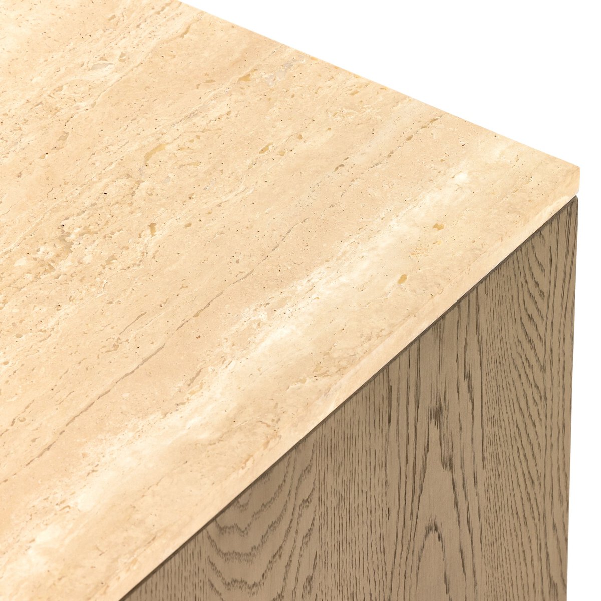 Jaylen Nightstand Travertine Four Hands