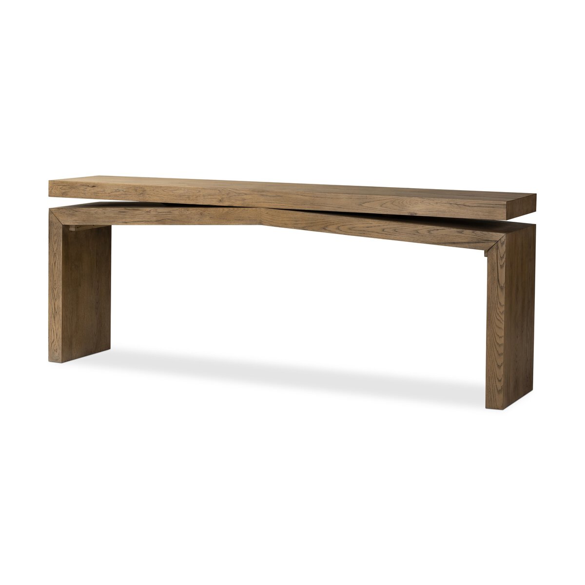 Matthes Console Table 79 Rustic Grey Veneer Four Hands