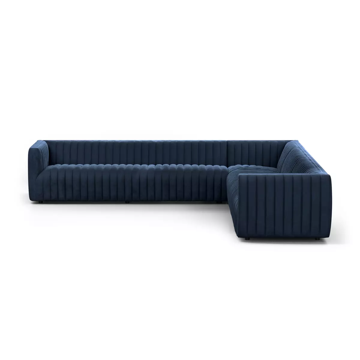 Augustine 3-Piece Sectional Sapphire Navy Four Hands