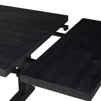 Otto Extension Dining Table Black Pine Four Hands