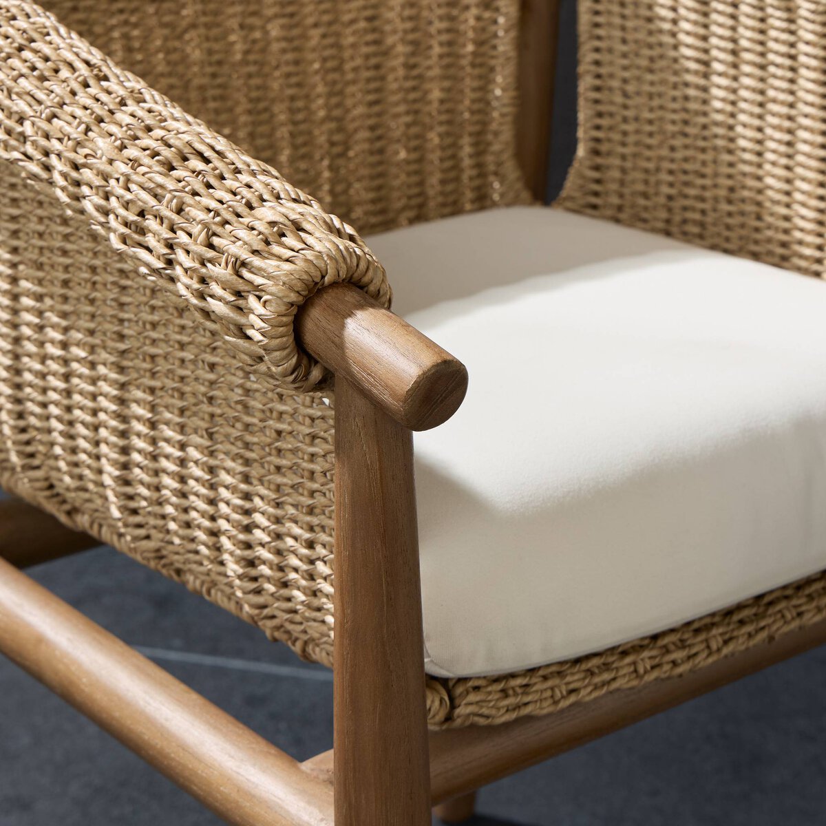Cambrie Outdoor Dining Chair Arashi Salt Four Hands