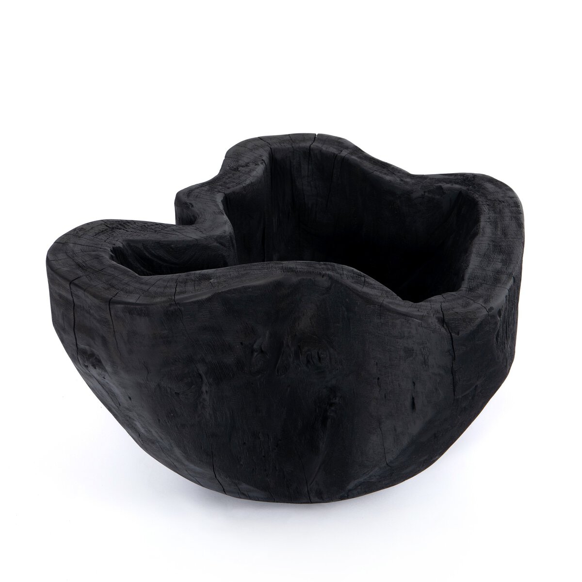Live Edge Bowl Carbonized Black Four Hands