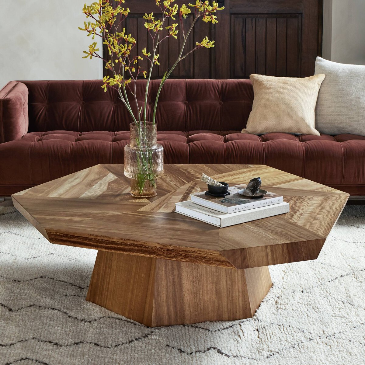 Brooklyn Coffee Table Blonde Yukas Four Hands