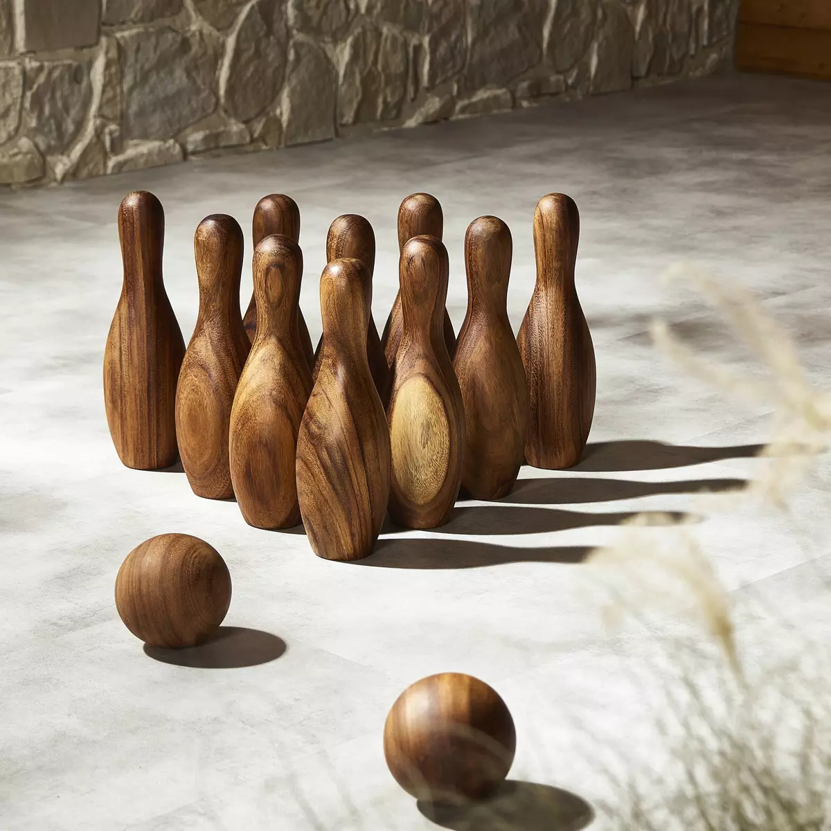 Outdoor Bowling Set Golden Guanacaste Four Hands