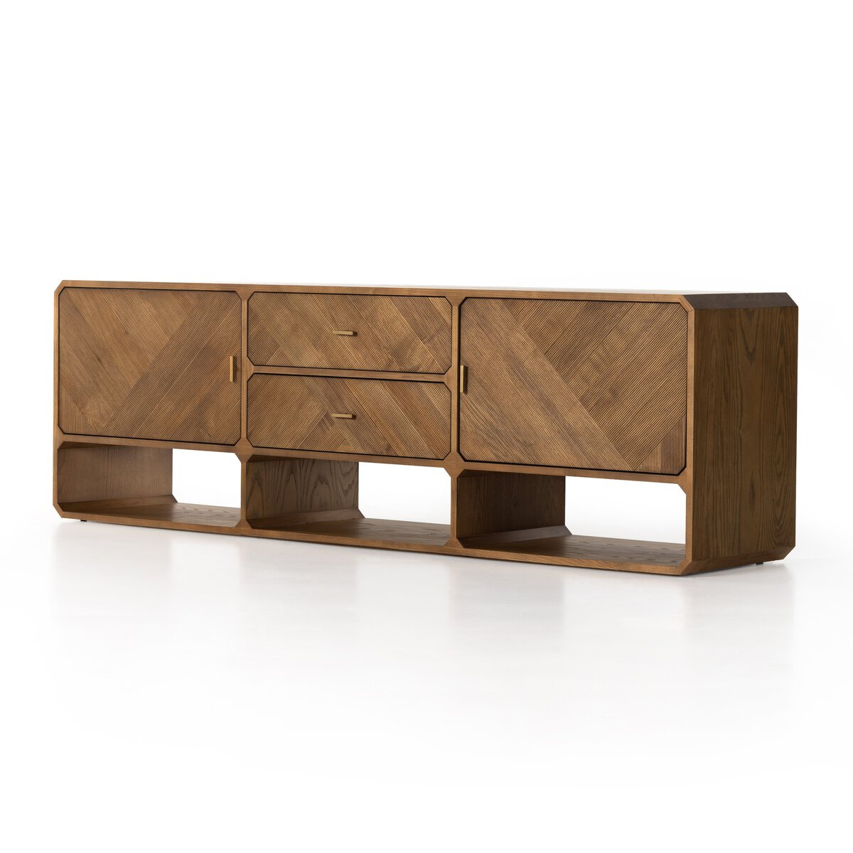 Laredo Media Console Worn Oak Four Hands