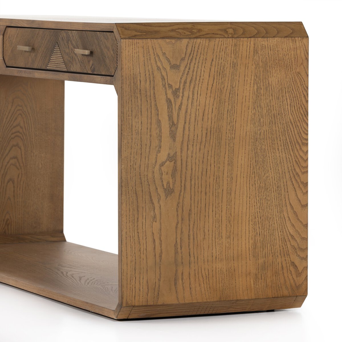 Caspian Console Table Natural Ash Veneer Four Hands Caspian Console Table Natural Ash Veneer Four Hands