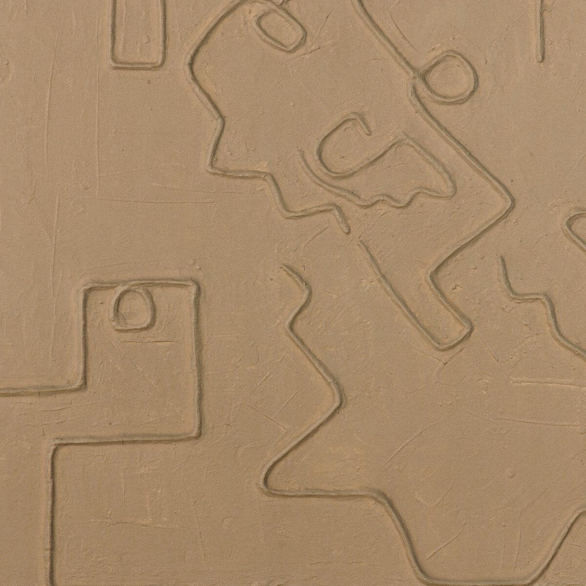Squiggle I by Blackbird Art Co Rustic Walnut Floater Four Hands