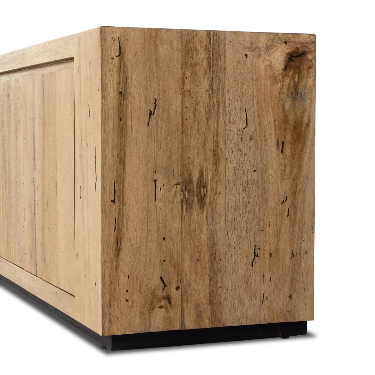 Abaso Media Console Rustic Wormwood Oak Four Hands