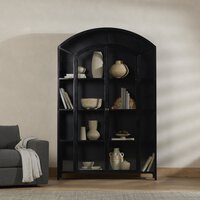 Belmont Wide Metal Cabinet Black Four Hands