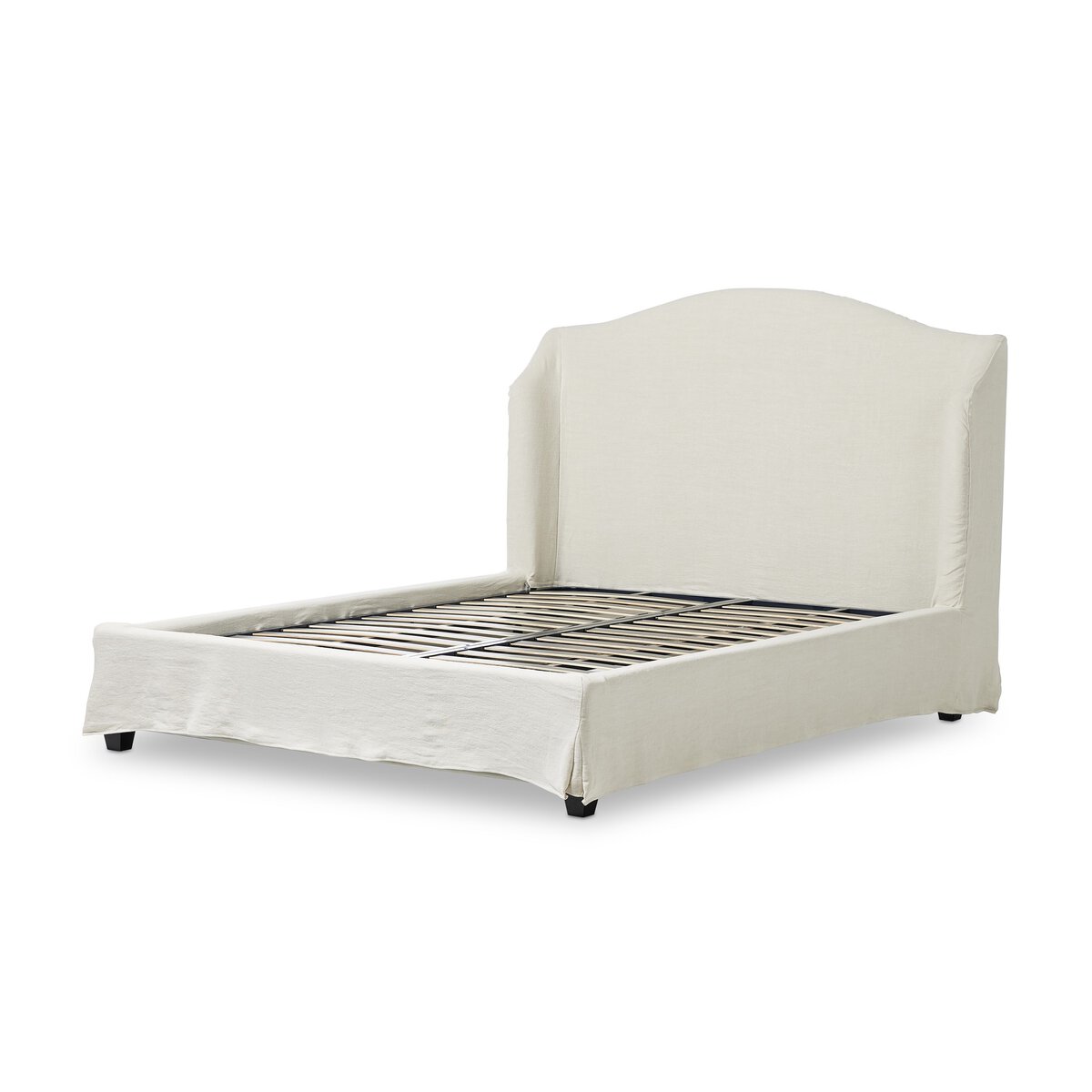 Meryl Slipcover Bed Broadway Mist Four Hands
