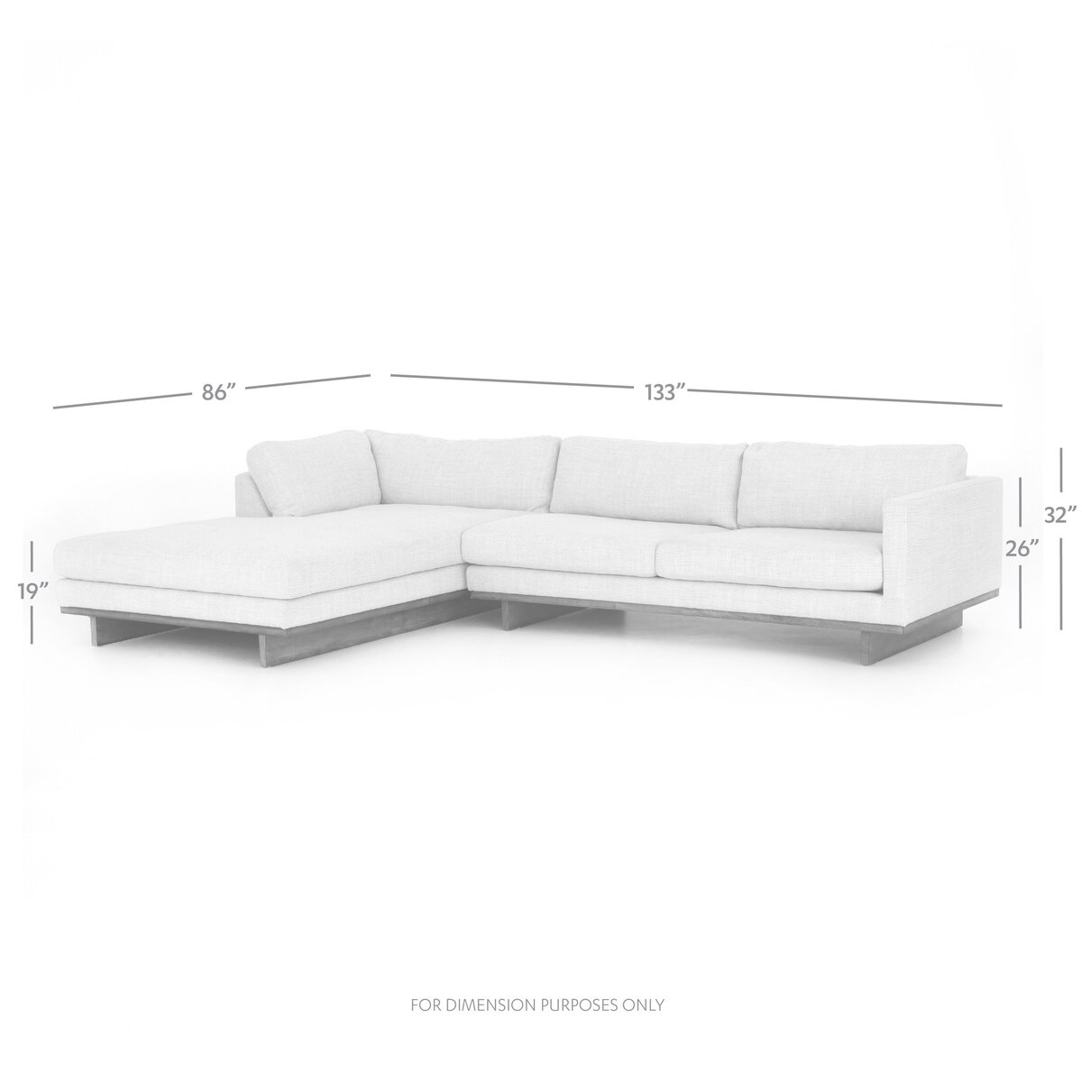 Everly 2-Piece Sectional Irving Taupe Four Hands