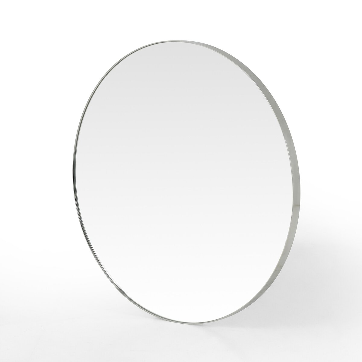 Bellvue Round Mirror Shiny Steel Four Hands