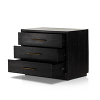 Suki Large Nightstand Burnished Black Four Hands