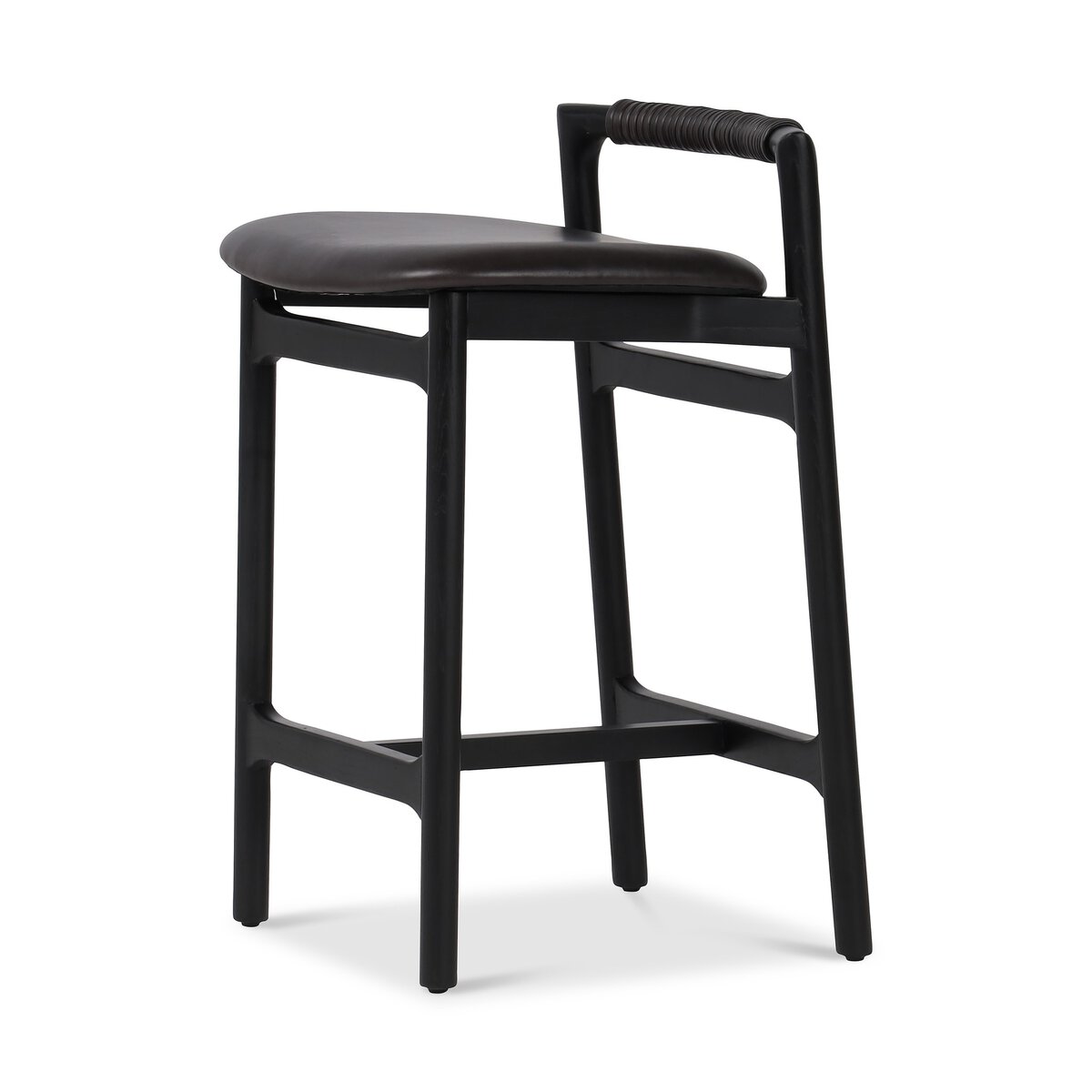 ⭐︎⭐︎⭐︎ Baden Bar + Counter Stool Sonoma Black Four Hands