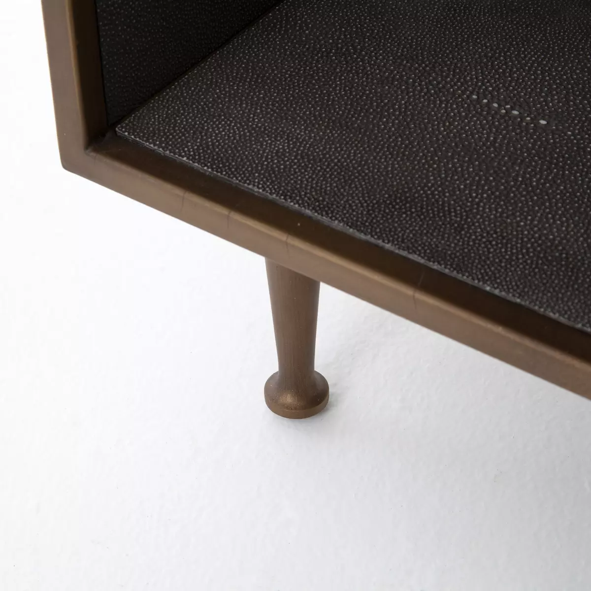 Four hands store shagreen bedside table