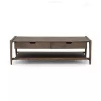 Valeria Coffee Table Aged Brown Four Hands