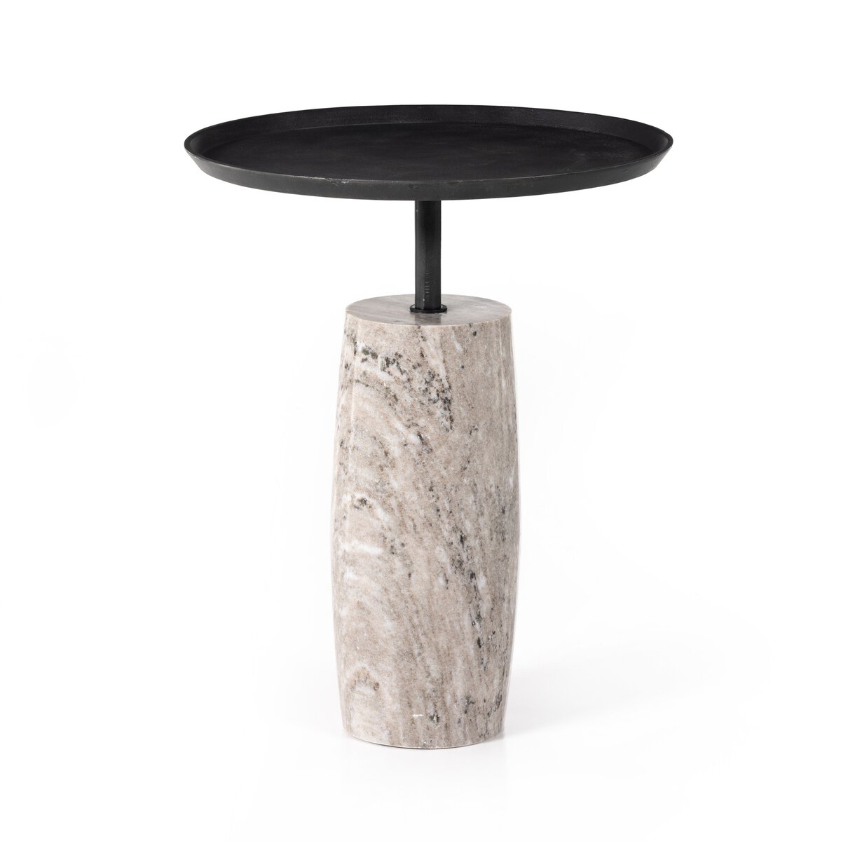 Cronos End Table Aged Grey Four Hands