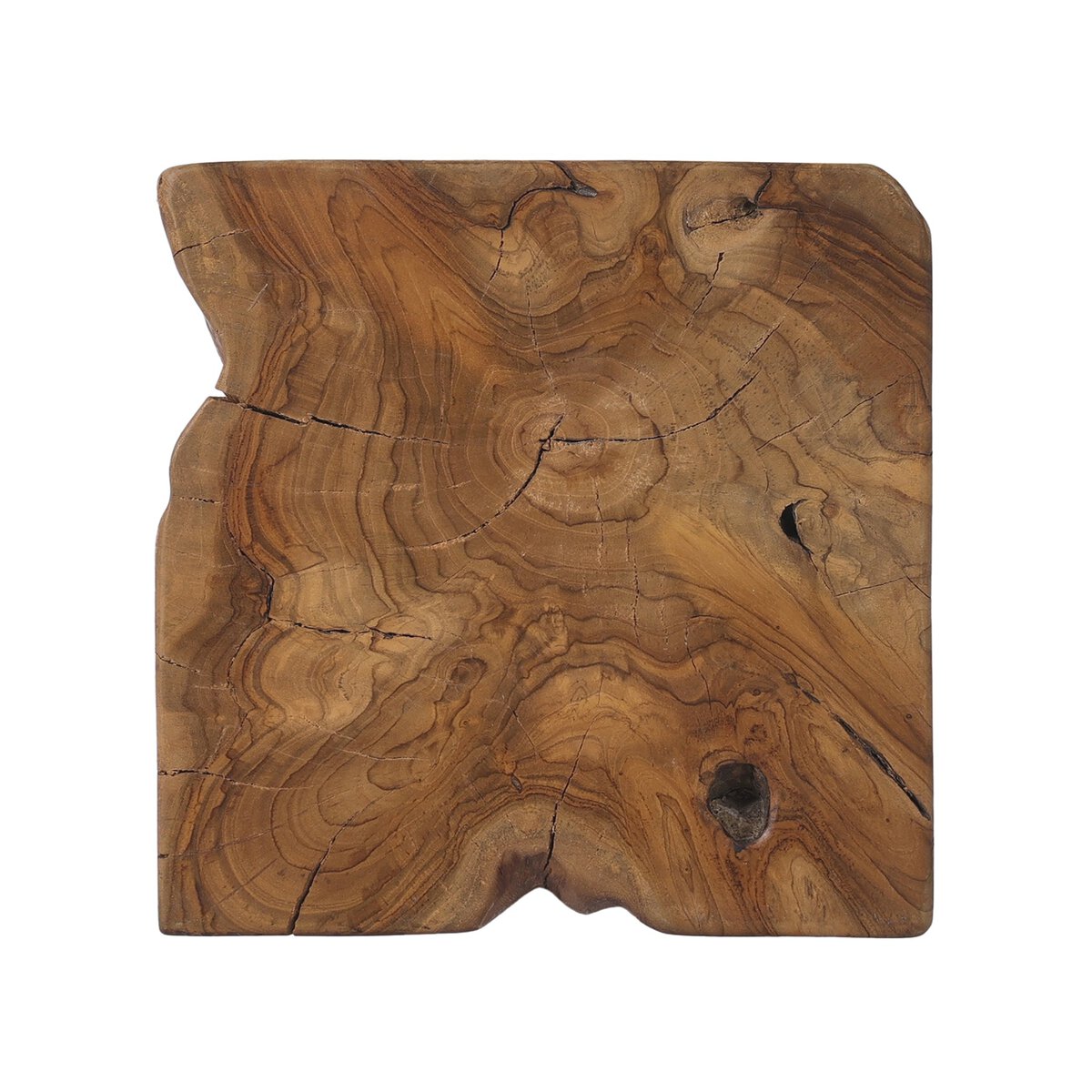Fire Burnt Black Teak Wood Root Coffee Table , Wabi Sabi