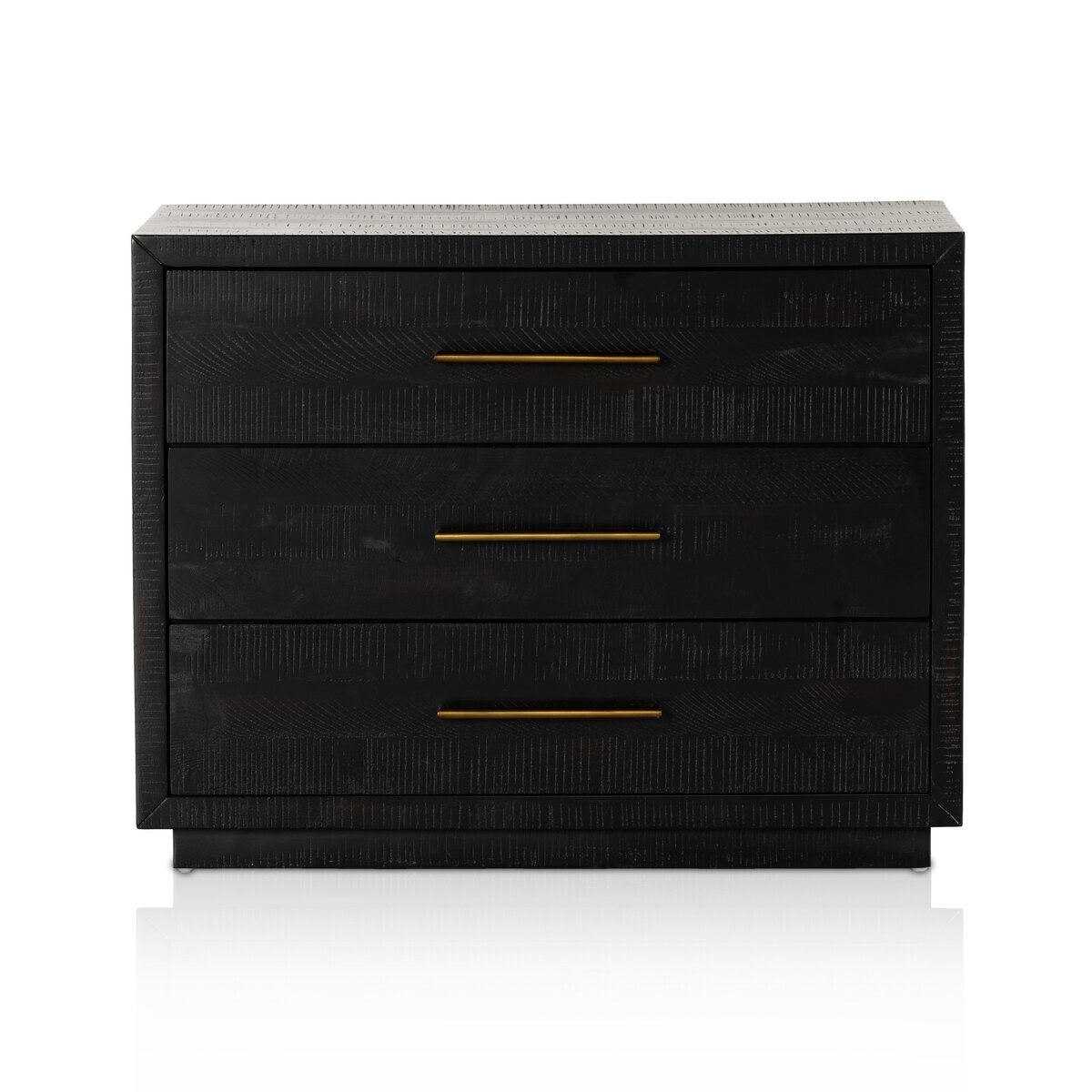 Suki Large Nightstand Burnished Black Four Hands
