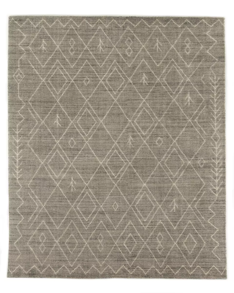 Nador Moroccan Hand Knotted Rug Nador Grey Four Hands