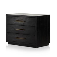 Suki Large Nightstand Burnished Black Four Hands