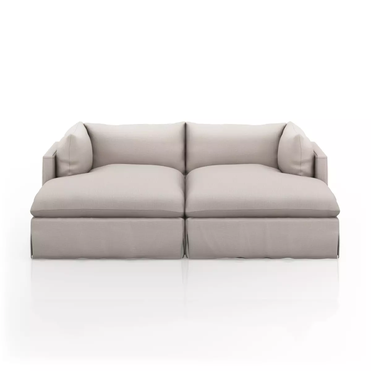 Habitat Slipcover Double Chaise Sectional Bennett Moon Four Hands   232724 004 FRT 1 