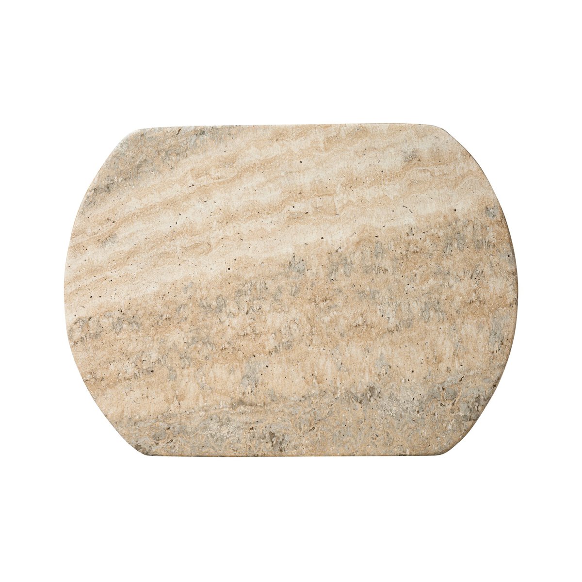 Creyente Pierregina Lucirveil 2箱4個 Clementine End Table Textured Sandy Grey Four Hands