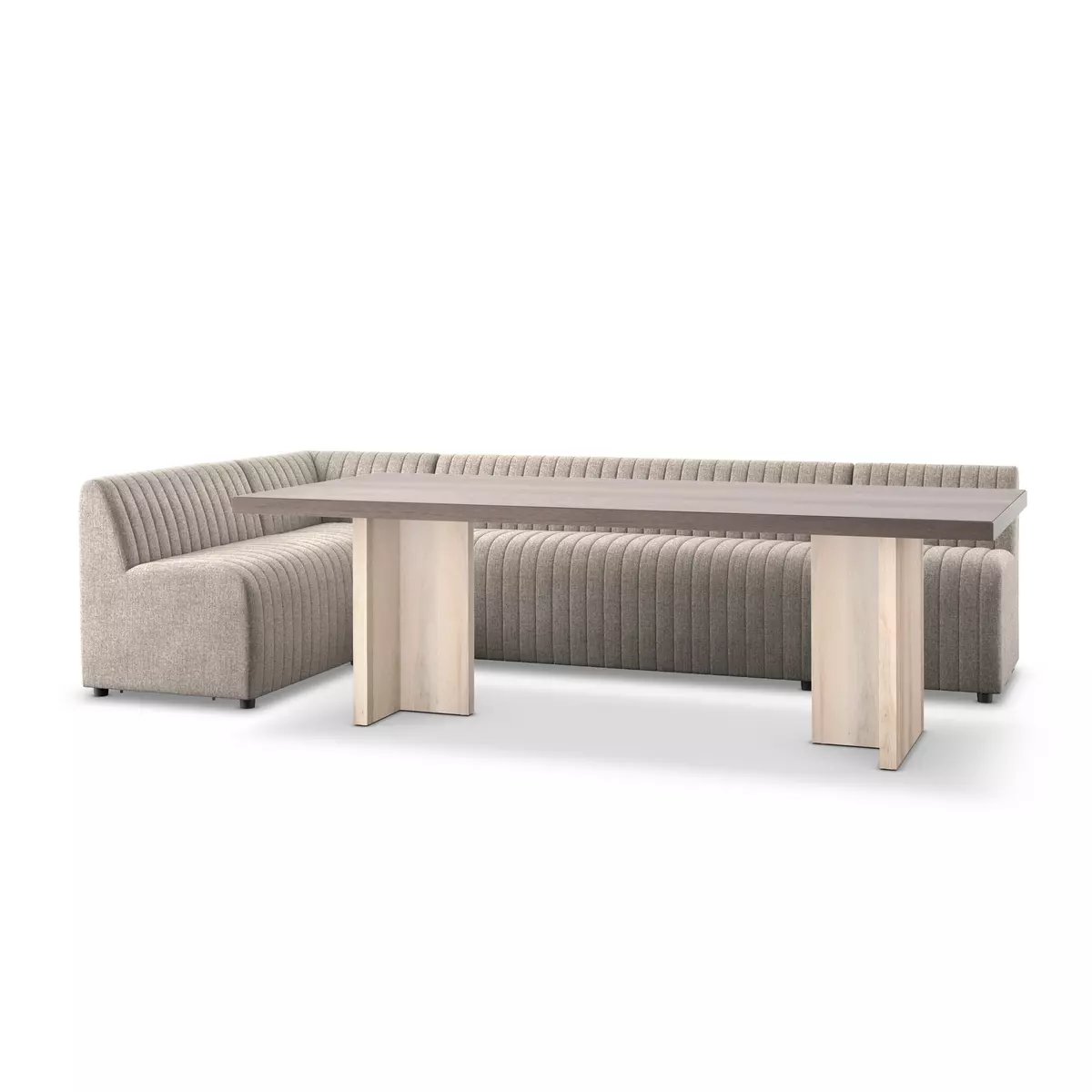 Augustine Dining Banquette, L-Shape Orly Natural Four Hands